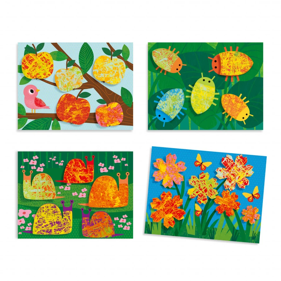 Malen mit Glaskugeln, Djeco Animals