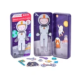 Magnetic puzzle in metal box, matching and association game - Space Adventurers