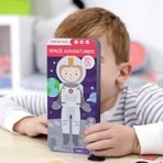 Magnetic puzzle in metal box, matching and association game - Space Adventurers