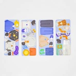 Magnetic puzzle in metal box, matching and association game - Space Adventurers