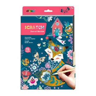 A4 Scratch off set - Secret Garden