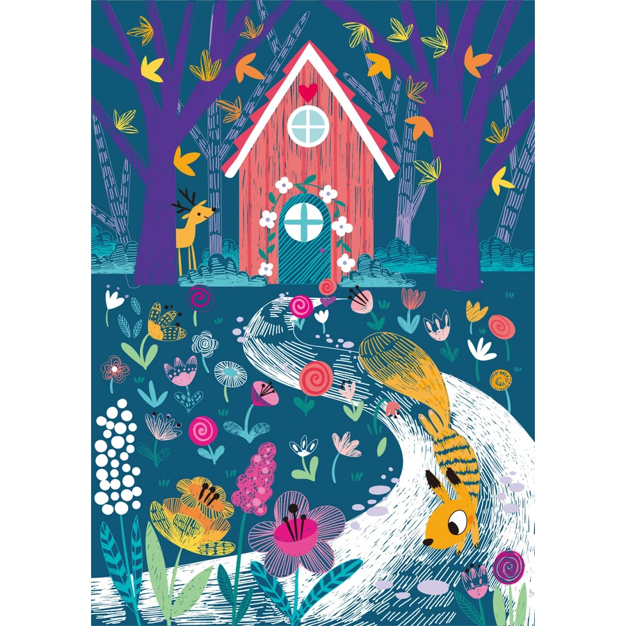 A4 Scratch off set - Secret Garden
