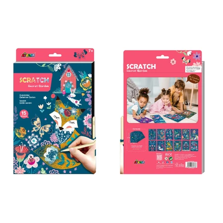 A4 Scratch off set - Secret Garden