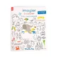 Libro de dibujos con pegatinas Inglés-Francés, Moulin Roty