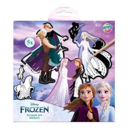 Creative Scratch Creative Set, Pegatinas Mágicas Disney Frozen