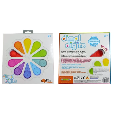 Dimpl Digits - Sensory toy with silicone number bubbles