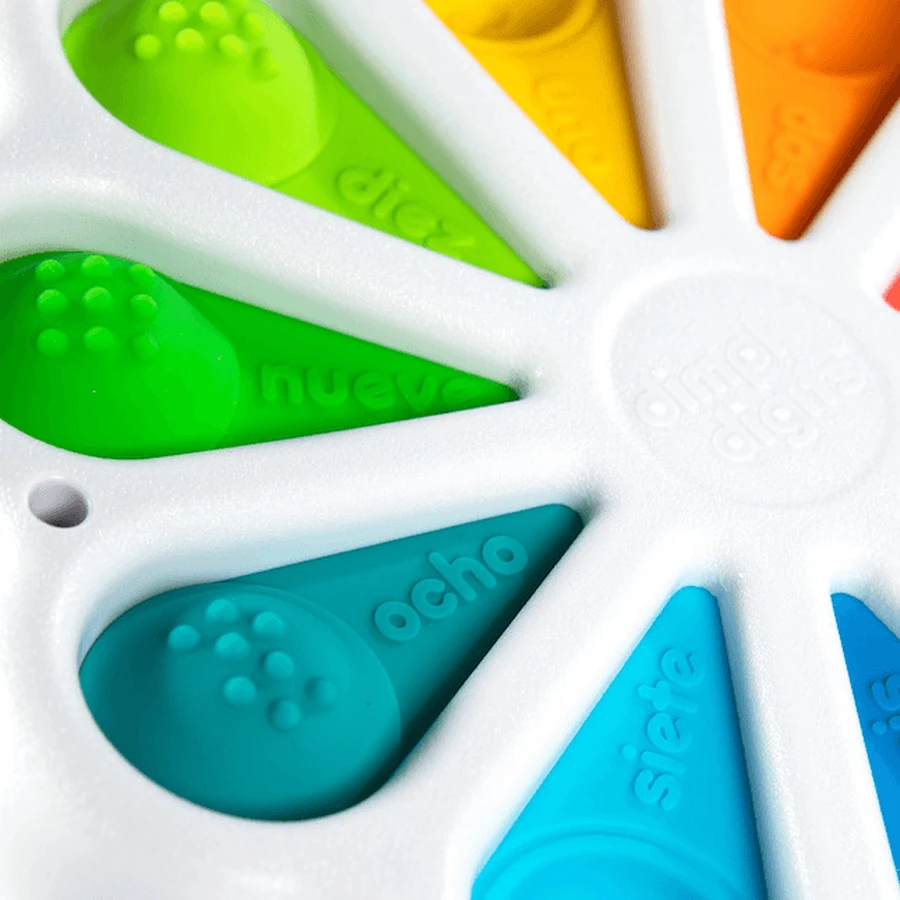 Dimpl Digits - Sensory toy with silicone number bubbles