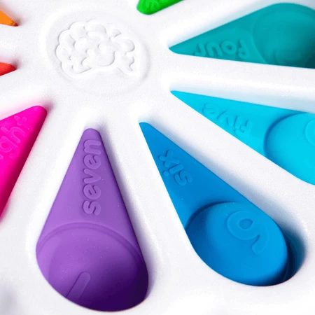 Dimpl Digits - Sensory toy with silicone number bubbles