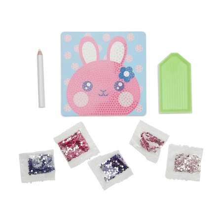 Mini atelier créatif de bricolage avec des diamants - Bouncy Bunny