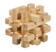 Logicaspel IQ van bamboehout in metalen doos-2