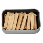 Logic game IQ in bamboo wood in metal box-2