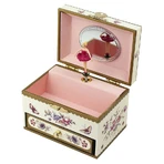 Muziekdoos met lade - Ballerina Bloemen - Trousselier