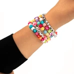 DIY creative kit - necklaces and bracelets with fluorescent beads, 500 pieces, ABC Beads