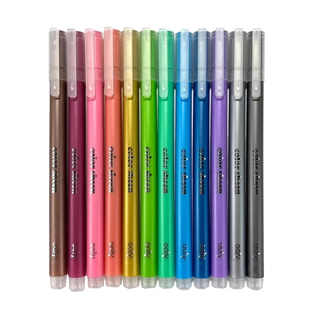 Bolígrafos de gel de color metálico Color Sheen - Juego de 12