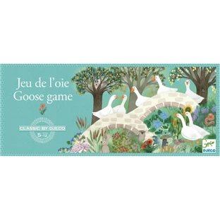 Classic game with pawns, the game of the geese