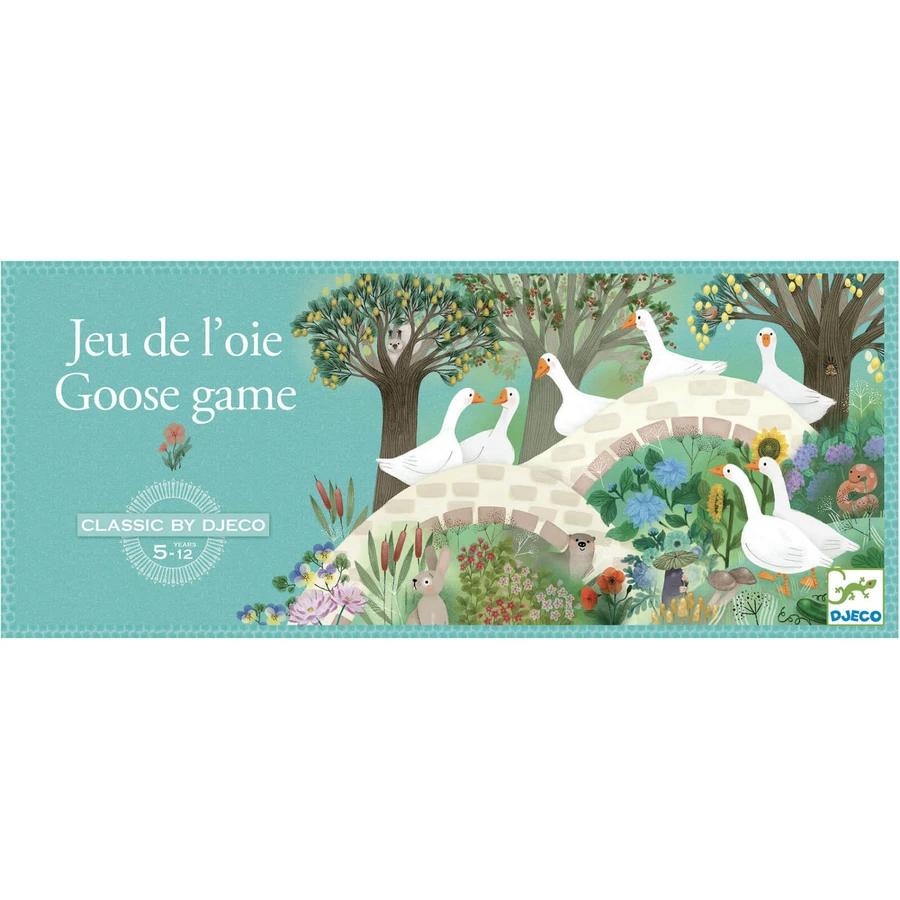 Classic game with pawns, the game of the geese