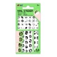 Phosphorescent nail stickers - glow in the dark - Space