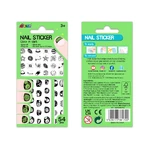 Phosphorescent nail stickers - glow in the dark - Space