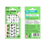 Phosphorescent nail stickers - glow in the dark - Space