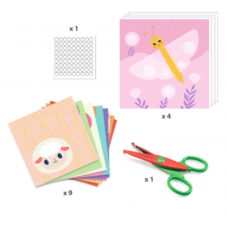 Recortables Djeco con tijeras con corte ondulado