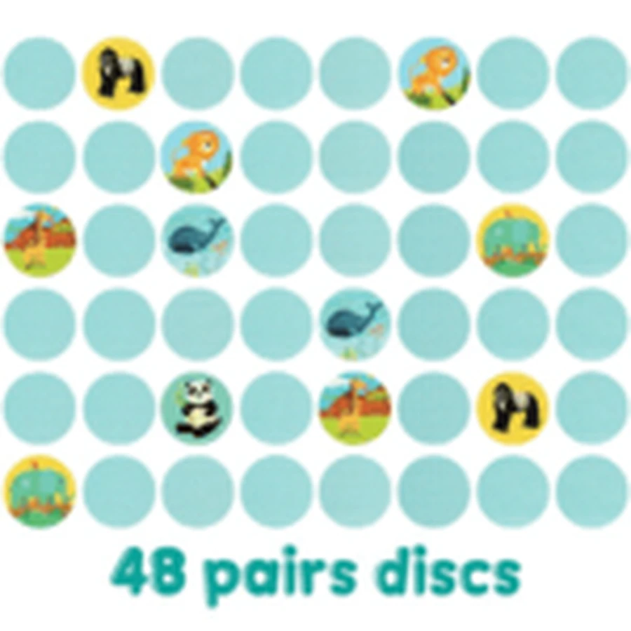 Zuordnungsspiel Boppi, 48 Teile, Wildtiere