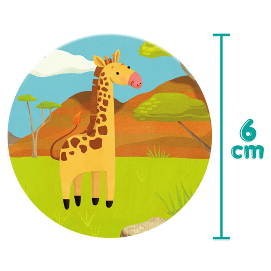 Zuordnungsspiel Boppi, 48 Teile, Wildtiere