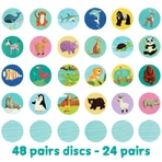 Zuordnungsspiel Boppi, 48 Teile, Wildtiere