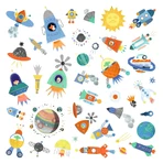 Djeco Interstellaire stickers
