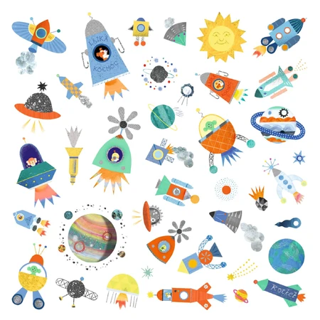 Djeco Interstellaire stickers
