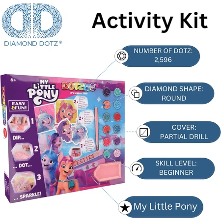 Set creativo 6 en 1, My Little Pony, pintura diamante