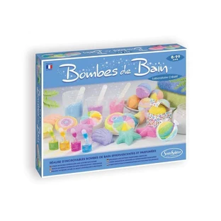 Bath candies, effervescent and fragrant