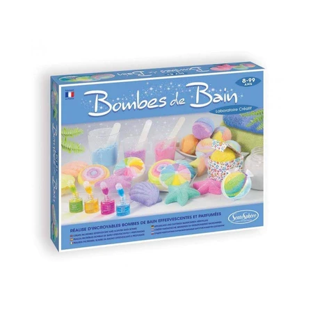 Bath candies, effervescent and fragrant
