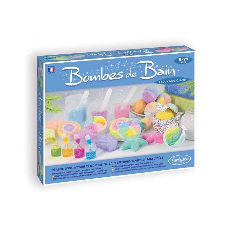 Bath candies, effervescent and fragrant