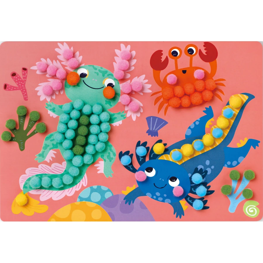 Creative set Everyday Craft Pom Pom - make an Axolotl