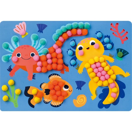 Creative set Everyday Craft Pom Pom - make an Axolotl