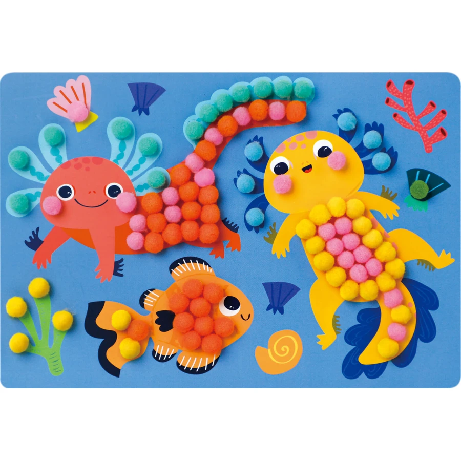 Creative set Everyday Craft Pom Pom - make an Axolotl