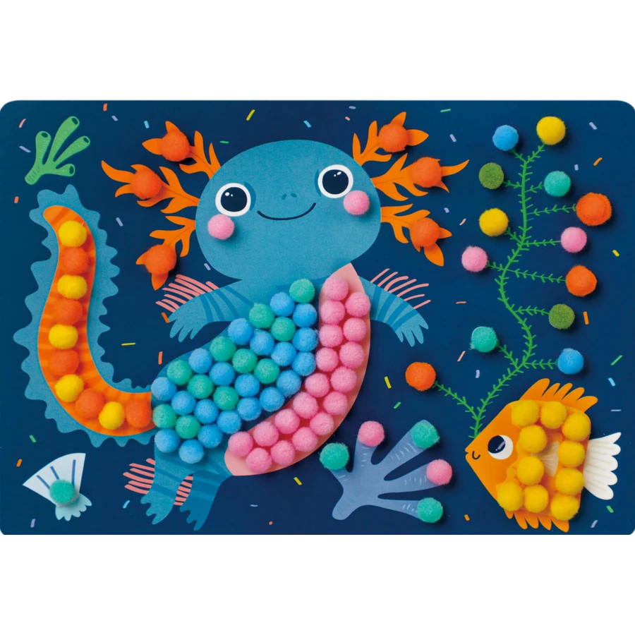 Creative set Everyday Craft Pom Pom - make an Axolotl