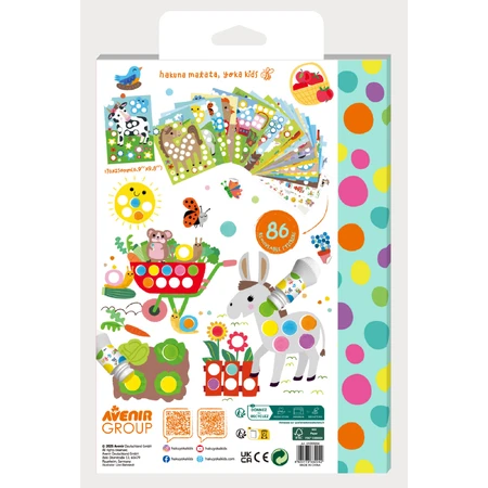Dots4Fun Kleurkaart - Boerderijdieren
