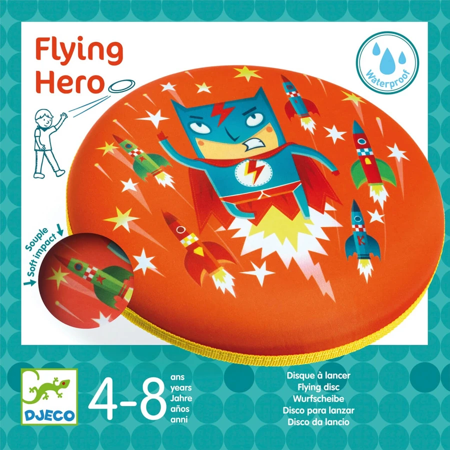 Disc frisbee Djeco, Hero tijdens de vlucht