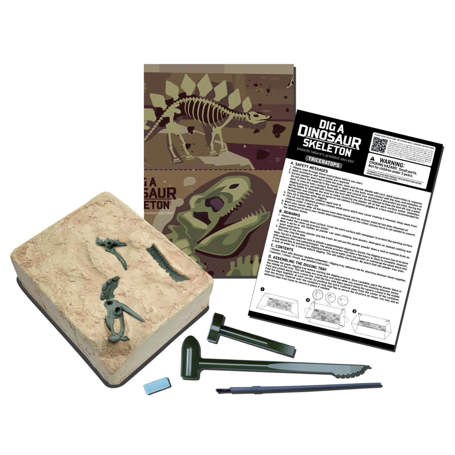 Educational set Dig & Discover Dinosaurs - Triceratops