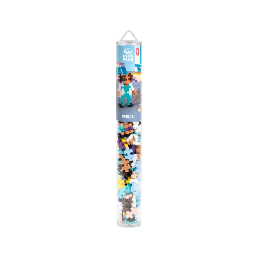Plus-Plus construction set, tube 100 pieces, Doctor
