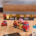 Truck with 4 cars - Wooden stacking toy - Vilac