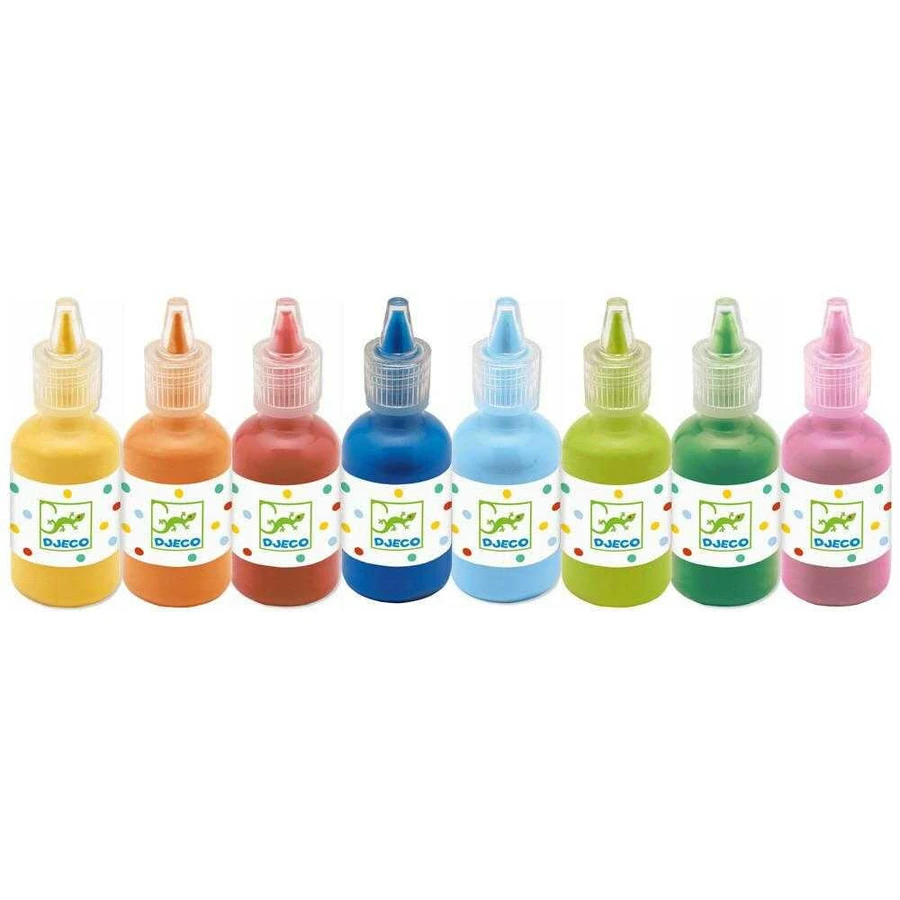 Satz mit 8 Djeco-Farben