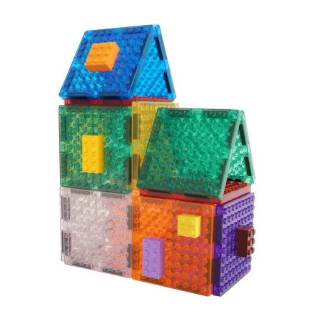 Jeu de construction magnétique Brick Tiles 16 pièces, Cleverclixx