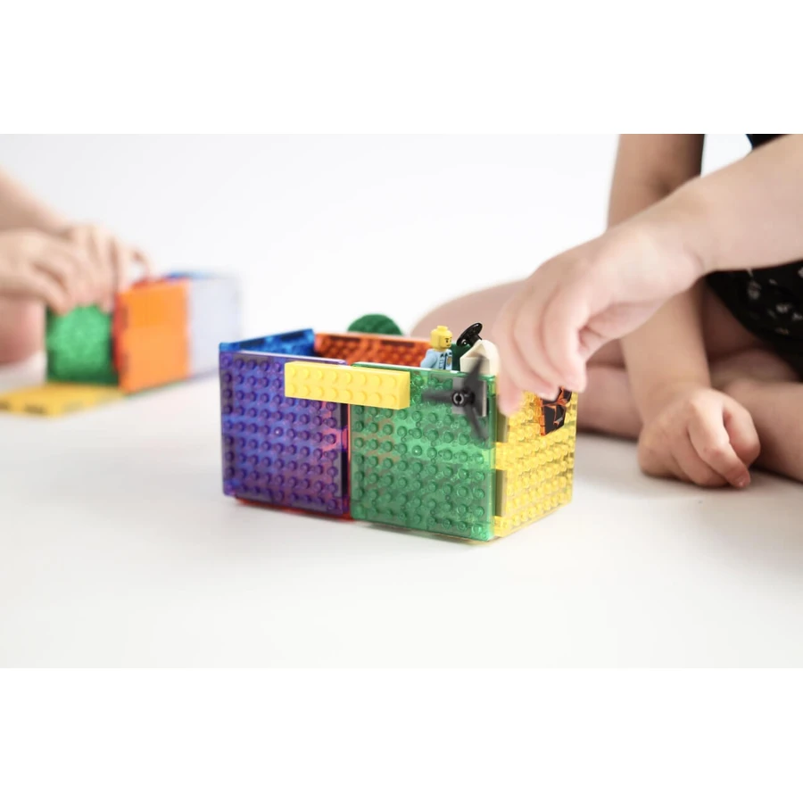 Jeu de construction magnétique Brick Tiles 16 pièces, Cleverclixx