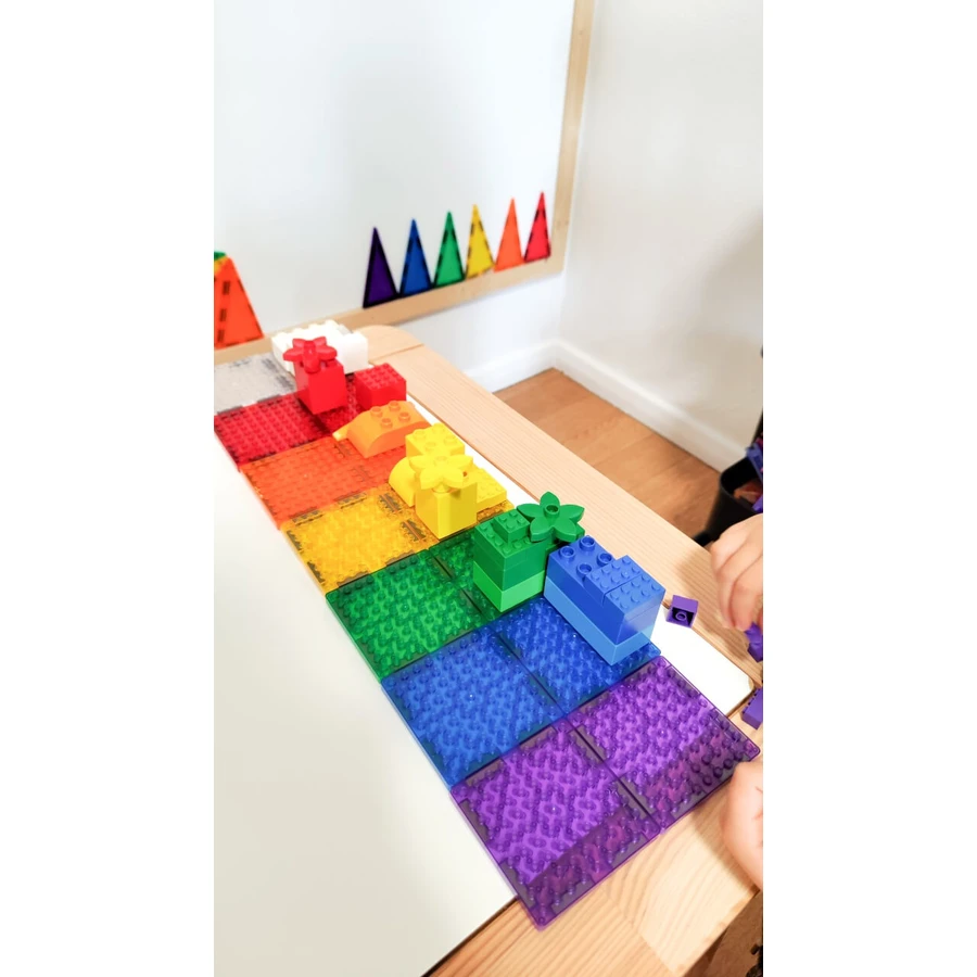 Jeu de construction magnétique Brick Tiles 16 pièces, Cleverclixx