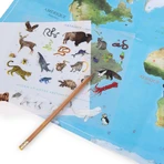 Juego de traslado Mapa del mundo, Moulin Roty