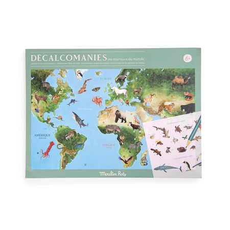 Juego de traslado Mapa del mundo, Moulin Roty