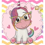 Creative diamond painting set - Unicorn student