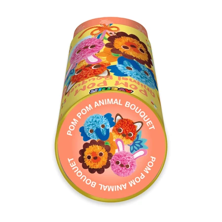 Pom Pom creative set - animal bouquet